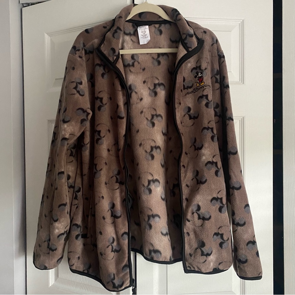 Disney world sherpa zip up Mickey Mouse long sleeve soft jacket